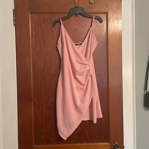 Pink Asymmetrical Dress